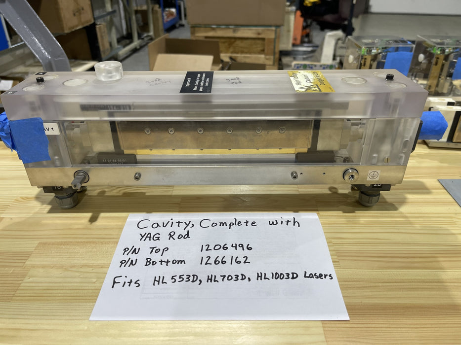 Cavity - Complete with YAG Rod (Part No's 1206446/1266162)